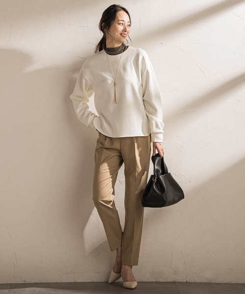 LAUTREAMONT（ロートレアモン）の「【WEB限定】美シルエット裏起毛ストレッチパンツ≪13号あり/毛玉防止≫（その他パンツ・レディース・ブラック/キャメル/ボルドー/チャコールグレー・7号/9号/11号）」の8枚目の写真