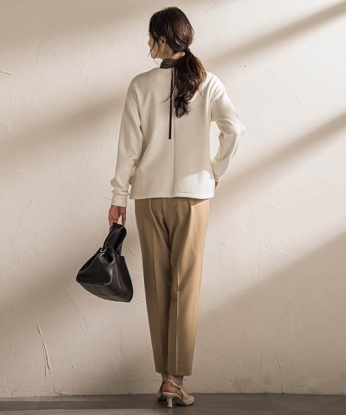 LAUTREAMONT（ロートレアモン）の「【WEB限定】美シルエット裏起毛ストレッチパンツ≪13号あり/毛玉防止≫（その他パンツ・レディース・ブラック/キャメル/ボルドー/チャコールグレー・7号/9号/11号）」の10枚目の写真