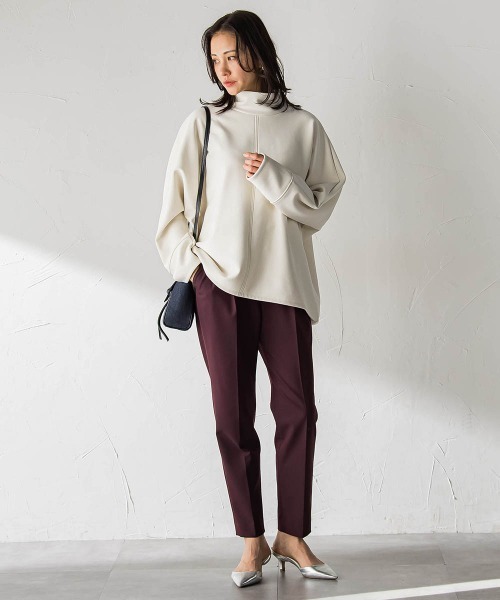 LAUTREAMONT（ロートレアモン）の「【WEB限定】美シルエット裏起毛ストレッチパンツ≪13号あり/毛玉防止≫（その他パンツ・レディース・ブラック/キャメル/ボルドー/チャコールグレー・7号/9号/11号）」の14枚目の写真