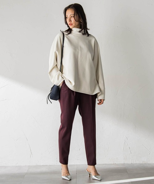 LAUTREAMONT（ロートレアモン）の「【WEB限定】美シルエット裏起毛ストレッチパンツ≪13号あり/毛玉防止≫（その他パンツ・レディース・ブラック/キャメル/ボルドー/チャコールグレー・7号/9号/11号）」の15枚目の写真