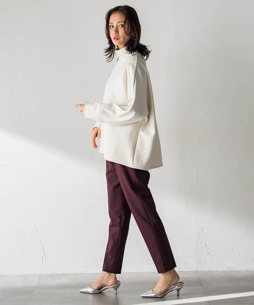 LAUTREAMONT（ロートレアモン）の「【WEB限定】美シルエット裏起毛ストレッチパンツ≪13号あり/毛玉防止≫（その他パンツ・レディース・ブラック/キャメル/ボルドー/チャコールグレー・7号/9号/11号）」の16枚目の写真