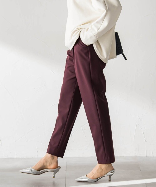 LAUTREAMONT（ロートレアモン）の「【WEB限定】美シルエット裏起毛ストレッチパンツ≪13号あり/毛玉防止≫（その他パンツ・レディース・ブラック/キャメル/ボルドー/チャコールグレー・7号/9号/11号）」の12枚目の写真