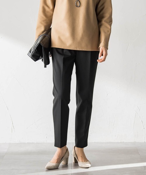 LAUTREAMONT（ロートレアモン）の「【WEB限定】美シルエット裏起毛ストレッチパンツ≪13号あり/毛玉防止≫（その他パンツ・レディース・ブラック/キャメル/ボルドー/チャコールグレー・7号/9号/11号）」の22枚目の写真