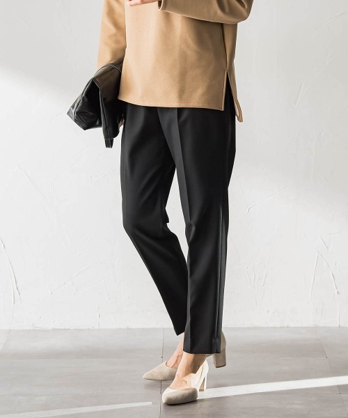 LAUTREAMONT（ロートレアモン）の「【WEB限定】美シルエット裏起毛ストレッチパンツ≪13号あり/毛玉防止≫（その他パンツ・レディース・ブラック/キャメル/ボルドー/チャコールグレー・7号/9号/11号）」の17枚目の写真