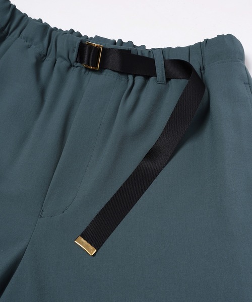 CULLNI(クルニ)の「Relax Dry Stretch Half Pant with Adjustable Belt(その他パンツ・メンズ・アッシュブラウン/チャコール/ブルーグリーン/ブラック・2/1/0)」の8枚目の写真