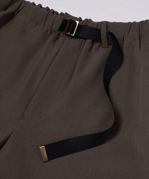 CULLNI(クルニ)の「Relax Dry Stretch Half Pant with Adjustable Belt(その他パンツ・メンズ・アッシュブラウン/チャコール/ブルーグリーン/ブラック・2/1/0)」の13枚目の写真