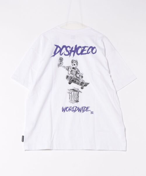 DC(ディーシー)の「DC/ディーシー 半袖 Tシャツ ロゴ バックプリント DST261026(Tシャツ/カットソー・メンズ・ホワイト×ブルー/スミクロ/ブラック×ベージュ・XL/M/L/2XL)」の13枚目の写真