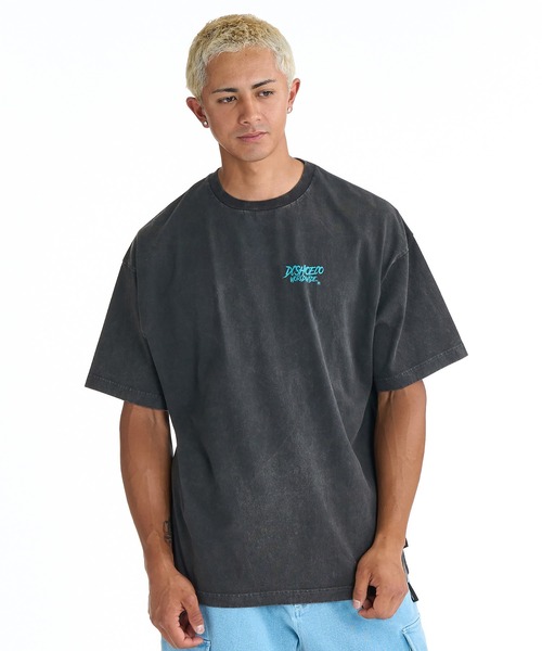 DC(ディーシー)の「DC/ディーシー 半袖 Tシャツ ロゴ バックプリント DST261026(Tシャツ/カットソー・メンズ・ホワイト×ブルー/スミクロ/ブラック×ベージュ・XL/M/L/2XL)」の9枚目の写真