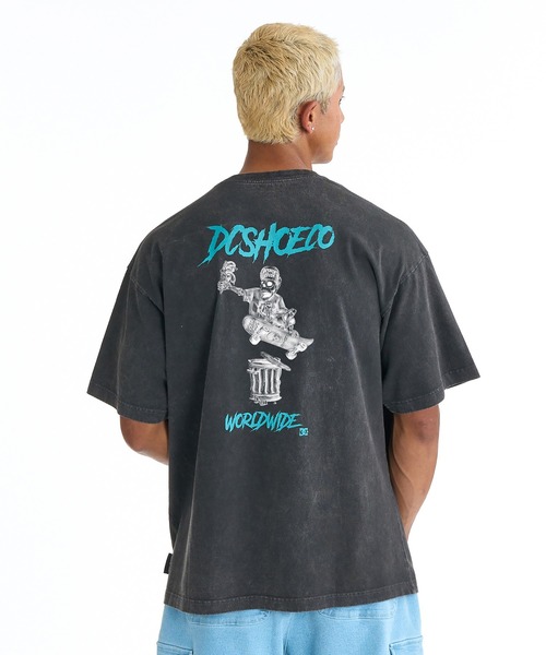DC(ディーシー)の「DC/ディーシー 半袖 Tシャツ ロゴ バックプリント DST261026(Tシャツ/カットソー・メンズ・ホワイト×ブルー/スミクロ/ブラック×ベージュ・XL/M/L/2XL)」の10枚目の写真