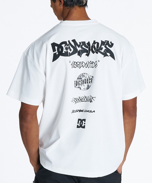 DC（ディーシー）の「DC/ディーシー 半袖 Tシャツ バックプリント ラッシュガード UVカット 吸水速乾 ストレッチ 接触冷感 水陸両用 DST262024（Tシャツ/カットソー・メンズ・ブラック/ホワイト・XL/L/M）」の2枚目の写真