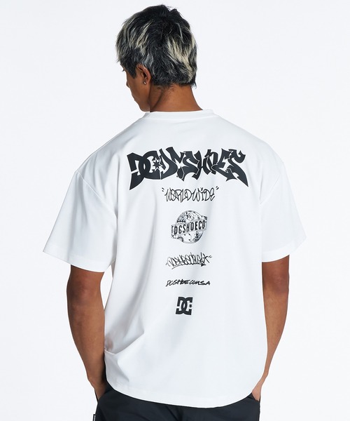 DC（ディーシー）の「DC/ディーシー 半袖 Tシャツ バックプリント ラッシュガード UVカット 吸水速乾 ストレッチ 接触冷感 水陸両用 DST262024（Tシャツ/カットソー・メンズ・ブラック/ホワイト・XL/L/M）」の4枚目の写真
