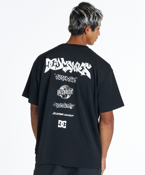 DC（ディーシー）の「DC/ディーシー 半袖 Tシャツ バックプリント ラッシュガード UVカット 吸水速乾 ストレッチ 接触冷感 水陸両用 DST262024（Tシャツ/カットソー・メンズ・ブラック/ホワイト・XL/L/M）」の6枚目の写真