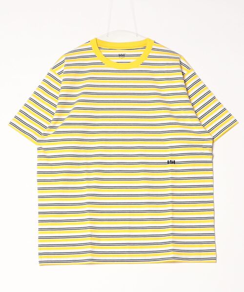 HELLY HANSEN（ヘリーハンセン）の「【HELLY HANSEN】S/S Multi Border Tee（Tシャツ/カットソー・メンズ・ブルー/イエロー・LARGE/MEDIUM/X-LARGE）」の4枚目の写真