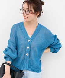 le.coeur blanc | ペーパーヤーンVネックカーディガン(カーディガン/ボレロ)