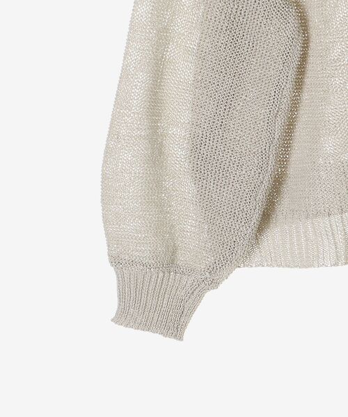 le.coeur blanc（ルクールブラン）の「ペーパーヤーンVネックカーディガン（カーディガン/ボレロ・レディース・ブラック/ベージュ/オフホワイト/ブルー・38）」の14枚目の写真