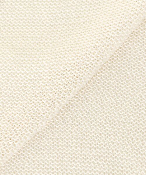 le.coeur blanc（ルクールブラン）の「ペーパーヤーンVネックカーディガン（カーディガン/ボレロ・レディース・ブラック/ベージュ/オフホワイト/ブルー・38）」の16枚目の写真