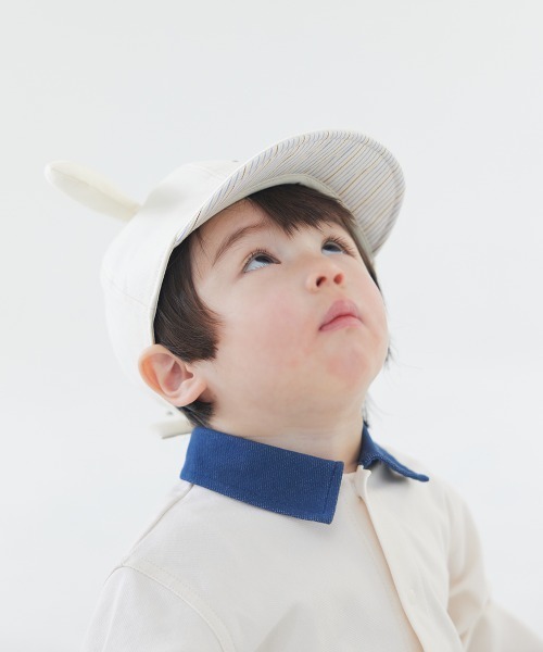 moimoln（モイモルン）の「イヌ耳付きキャップ・帽子（キャップ・キッズ・アイボリー・48cm/52cm/50cm/46cm）」の8枚目の写真
