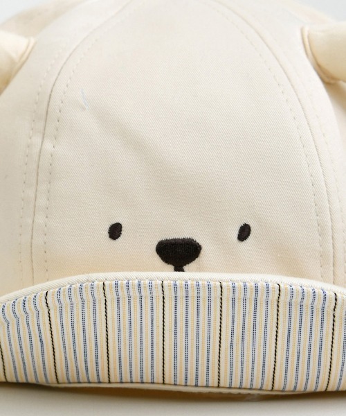 moimoln（モイモルン）の「イヌ耳付きキャップ・帽子（キャップ・キッズ・アイボリー・48cm/52cm/50cm/46cm）」の7枚目の写真