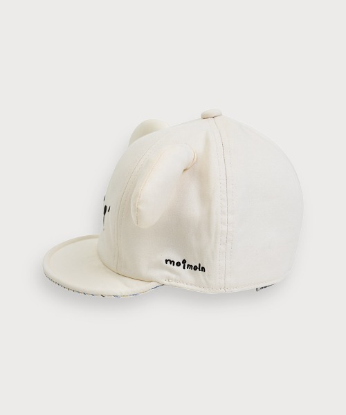 moimoln（モイモルン）の「イヌ耳付きキャップ・帽子（キャップ・キッズ・アイボリー・48cm/52cm/50cm/46cm）」の3枚目の写真