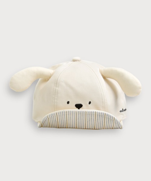 moimoln（モイモルン）の「イヌ耳付きキャップ・帽子（キャップ・キッズ・アイボリー・48cm/52cm/50cm/46cm）」の5枚目の写真