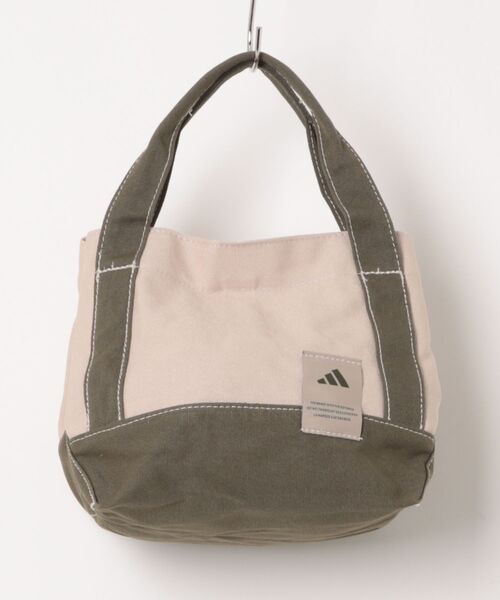 adidas（アディダス）の「adidas/アディダス WOMEN'S MUST HAVES（ウィメンズ マストハブ）キャンバストートバッグ NEB32（トートバッグ・メンズ・ミント/ベージュ・FREE）」の3枚目の写真