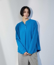 milli de l'air ワッフルヘンリーネックプルオーバー