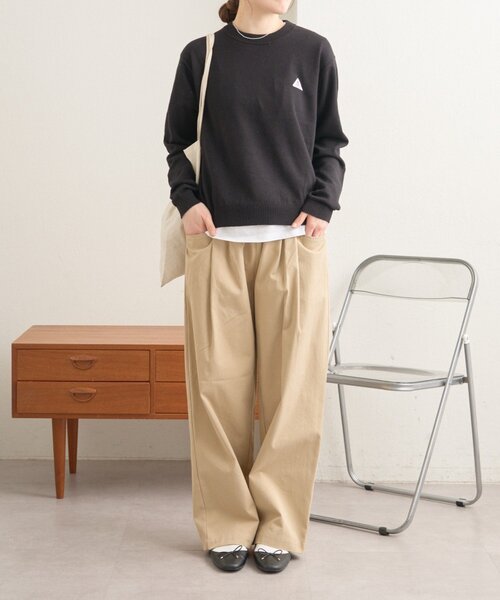 GEVACO（ゲバコ）の「【GEVACO】L字ポケットテーパードパンツ/ユニセックス（その他パンツ・レディース・カーキ/ベージュ・MEDIUM/SMALL/LARGE）」の21枚目の写真