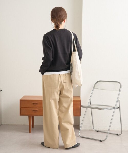 GEVACO（ゲバコ）の「【GEVACO】L字ポケットテーパードパンツ/ユニセックス（その他パンツ・レディース・カーキ/ベージュ・MEDIUM/SMALL/LARGE）」の20枚目の写真