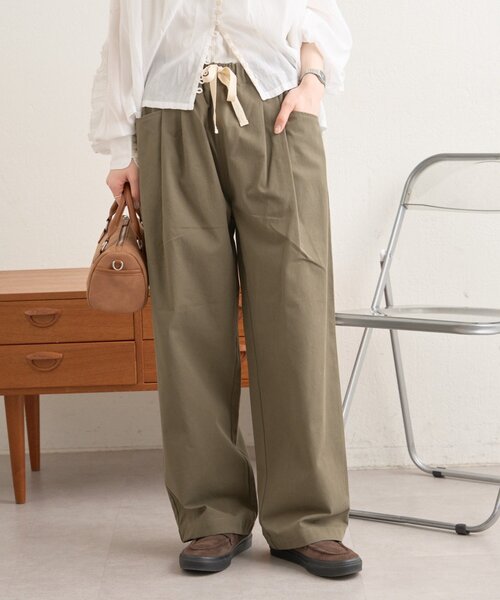 GEVACO（ゲバコ）の「【GEVACO】L字ポケットテーパードパンツ/ユニセックス（その他パンツ・レディース・カーキ/ベージュ・MEDIUM/SMALL/LARGE）」の19枚目の写真