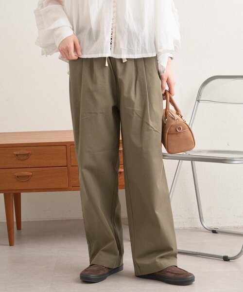 GEVACO（ゲバコ）の「【GEVACO】L字ポケットテーパードパンツ/ユニセックス（その他パンツ・レディース・カーキ/ベージュ・MEDIUM/SMALL/LARGE）」の18枚目の写真