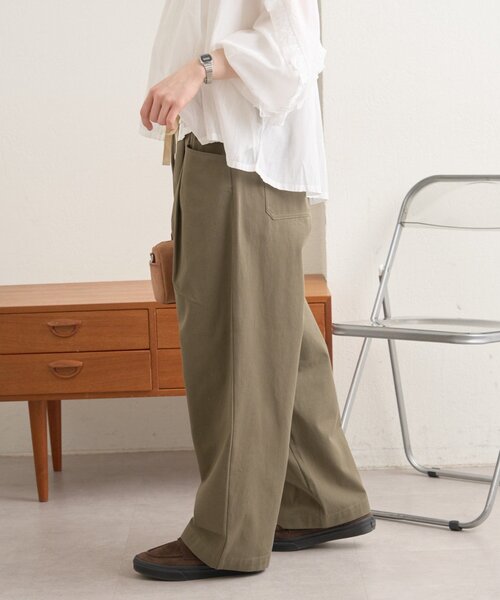 GEVACO（ゲバコ）の「【GEVACO】L字ポケットテーパードパンツ/ユニセックス（その他パンツ・レディース・カーキ/ベージュ・MEDIUM/SMALL/LARGE）」の16枚目の写真