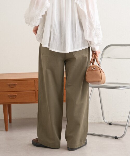 GEVACO（ゲバコ）の「【GEVACO】L字ポケットテーパードパンツ/ユニセックス（その他パンツ・レディース・カーキ/ベージュ・MEDIUM/SMALL/LARGE）」の15枚目の写真