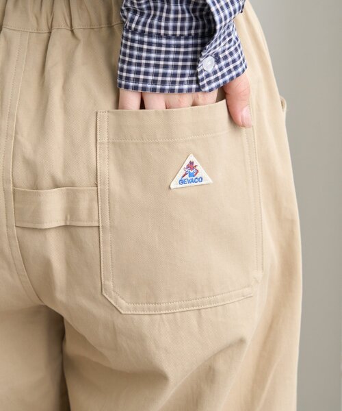 GEVACO（ゲバコ）の「【GEVACO】L字ポケットテーパードパンツ/ユニセックス（その他パンツ・レディース・カーキ/ベージュ・MEDIUM/SMALL/LARGE）」の6枚目の写真