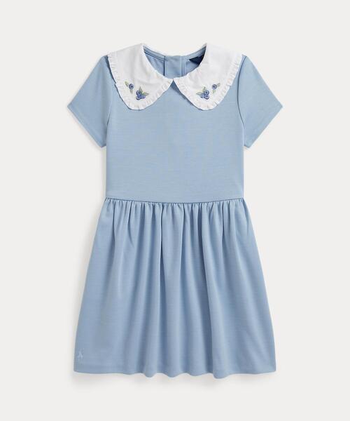 ブルーベリーカラー ストレッチ ポンチ ドレス（ワンピース）｜POLO