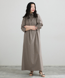 IENA | THE M ギャザーネックワンピース(ワンピース)