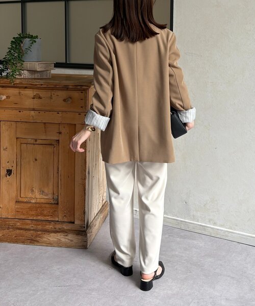 Thevon（ゼボン）の「ラインカットテーパードパンツ（その他パンツ・レディース・ブラウン/チャコールグレー/アイボリー/ブラック・FREE）」の11枚目の写真