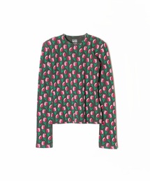 HOLIDAY | SUPER RIB PADDED SHOULDER CREW-NECK L/S TOPS (TULIP) スーパーリブパディッドショルダークルーネックロングスリーブトップス (チューリップ)(Tシャツ/カットソー)