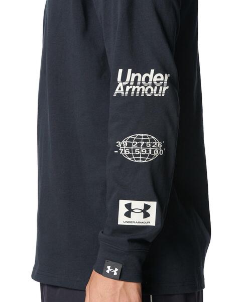 UNDER ARMOUR(アンダーアーマー)の「UAヘビーウエイト グラフィック ロングスリーブ Tシャツ(ライフスタイル/メンズ)(Tシャツ/カットソー・メンズ・ブラック・L/XL/3XL/M/S/2XL)」の5枚目の写真