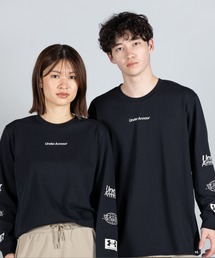 UNDER ARMOUR（アンダーアーマー）の「UAヘビーウエイト グラフィック ロングスリーブ Tシャツ（ライフスタイル/メンズ）（Tシャツ/カットソー）」