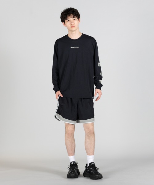 UNDER ARMOUR(アンダーアーマー)の「UAヘビーウエイト グラフィック ロングスリーブ Tシャツ(ライフスタイル/メンズ)(Tシャツ/カットソー・メンズ・ブラック・L/XL/3XL/M/S/2XL)」の11枚目の写真