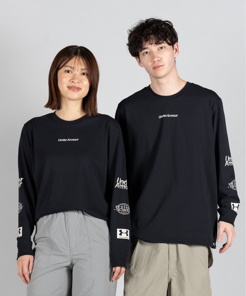 UNDER ARMOUR(アンダーアーマー)の「UAヘビーウエイト グラフィック ロングスリーブ Tシャツ(ライフスタイル/メンズ)(Tシャツ/カットソー・メンズ・ブラック・L/XL/3XL/M/S/2XL)」の17枚目の写真