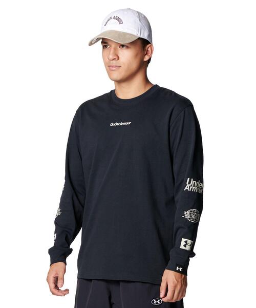 UNDER ARMOUR(アンダーアーマー)の「UAヘビーウエイト グラフィック ロングスリーブ Tシャツ(ライフスタイル/メンズ)(Tシャツ/カットソー・メンズ・ブラック・L/XL/3XL/M/S/2XL)」の20枚目の写真