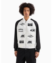 ARMANI EXCHANGE（アルマーニエクスチェンジ）の「【A|X アルマーニ エクスチェンジ】ロゴパッチ メッシュ×ナイロンボンバージャケット（ブルゾン）」