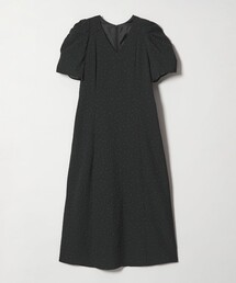 EMMEL REFINES（エメルリファインズ）の「＜EMMEL REFINES＞EM ドットプリント タックギャザースリーブ ワンピース（ワンピース）」