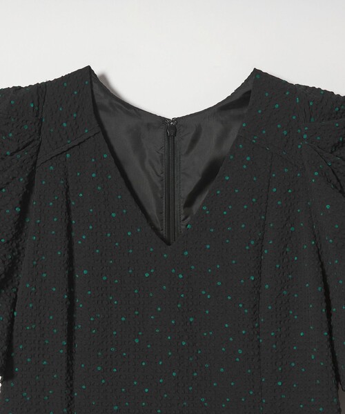 EMMEL REFINES（エメルリファインズ）の「＜EMMEL REFINES＞EM ドットプリント タックギャザースリーブ ワンピース（ワンピース・レディース・ブラック/ライトブルー・S/M）」の13枚目の写真