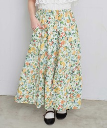 l'atelier du savon | 夏のフルーツプリント　ギャザースカート(スカート)