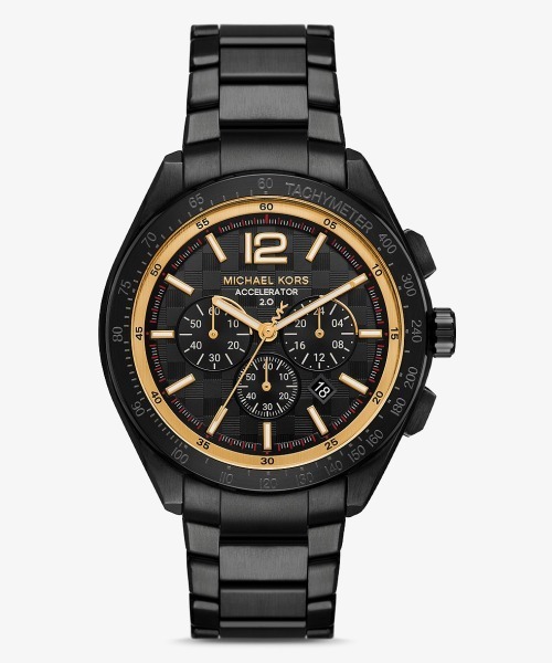 MICHAEL KORS(マイケルコース)の「ACCELERATOR 2.0 オーバーサイズ ブラックトーン ウォッチ(アナログ腕時計・メンズ・ブラック・FREE)」の1枚目の写真
