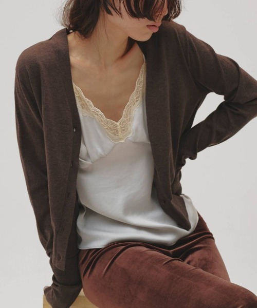 TODAYFUL(トゥデイフル)の「TODAYFUL Satin Lace Camisole サテンレースキャミソール/12610431(キャミソール・レディース・ブラック/ミント/アイボリー・ONE SIZE)」の10枚目の写真