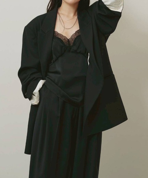 TODAYFUL(トゥデイフル)の「TODAYFUL Satin Lace Camisole サテンレースキャミソール/12610431(キャミソール・レディース・ブラック/ミント/アイボリー・ONE SIZE)」の20枚目の写真