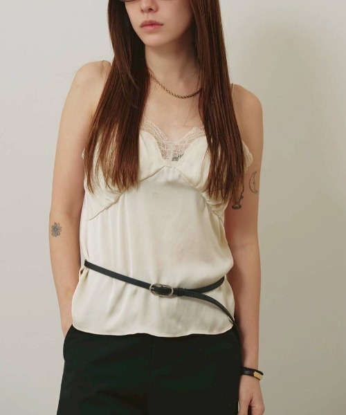 TODAYFUL(トゥデイフル)の「TODAYFUL Satin Lace Camisole サテンレースキャミソール/12610431(キャミソール・レディース・ブラック/ミント/アイボリー・ONE SIZE)」の18枚目の写真